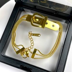 SOLD Gold Plated Horse Belt Bracelet